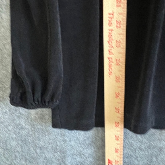 CHICO'S Travelers Long Sleeve Black Tunic Elastic Cuff Black Size 3 (US 16 / 18) - Picture 7 of 10